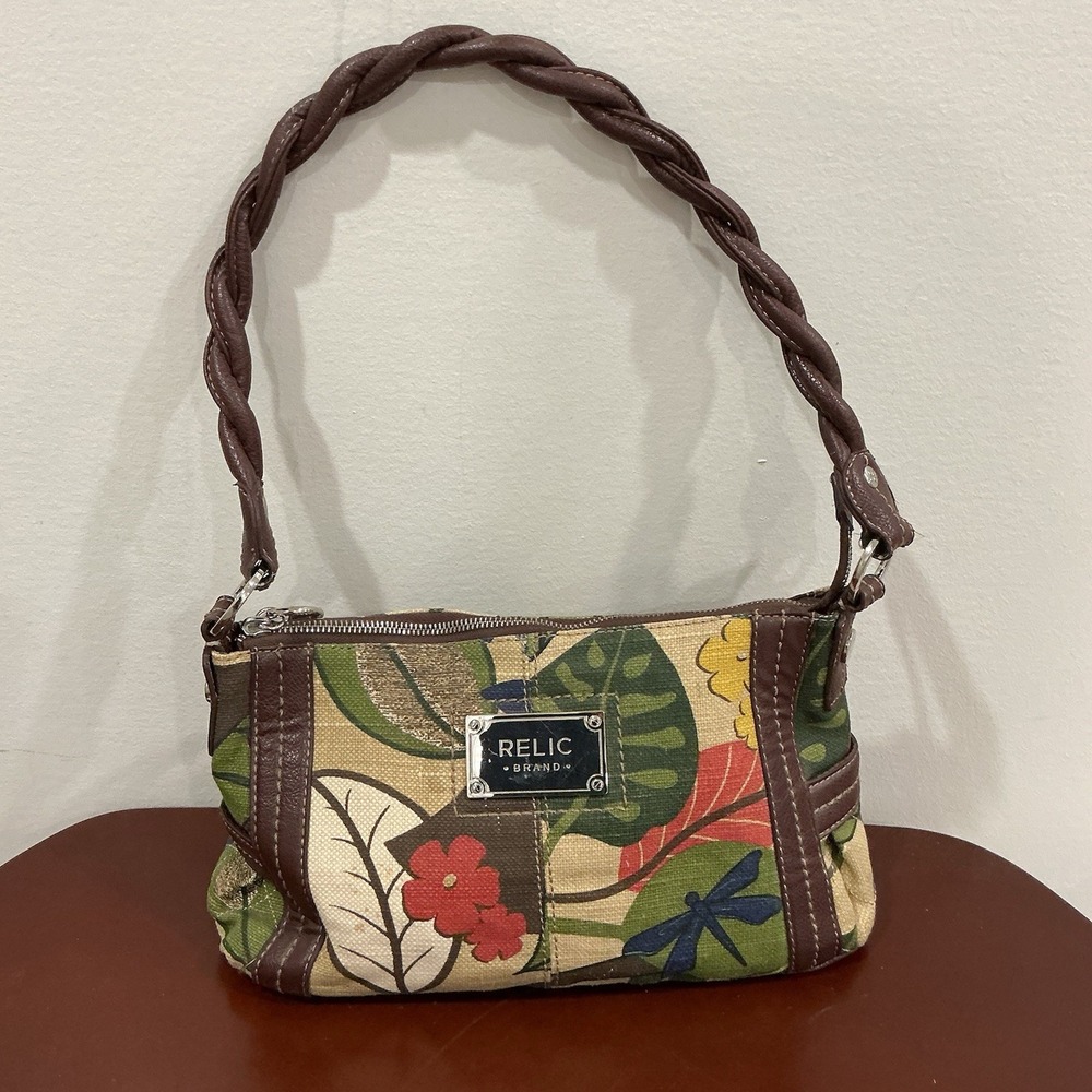 Vintage Relic Brand Floral Shoulder Purse Y2K Boho Animal Print